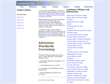 Tablet Screenshot of louisianau.com